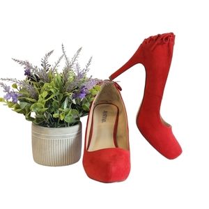 👠 JUSTFAB - ulously Red Andie Stilettos Size 9